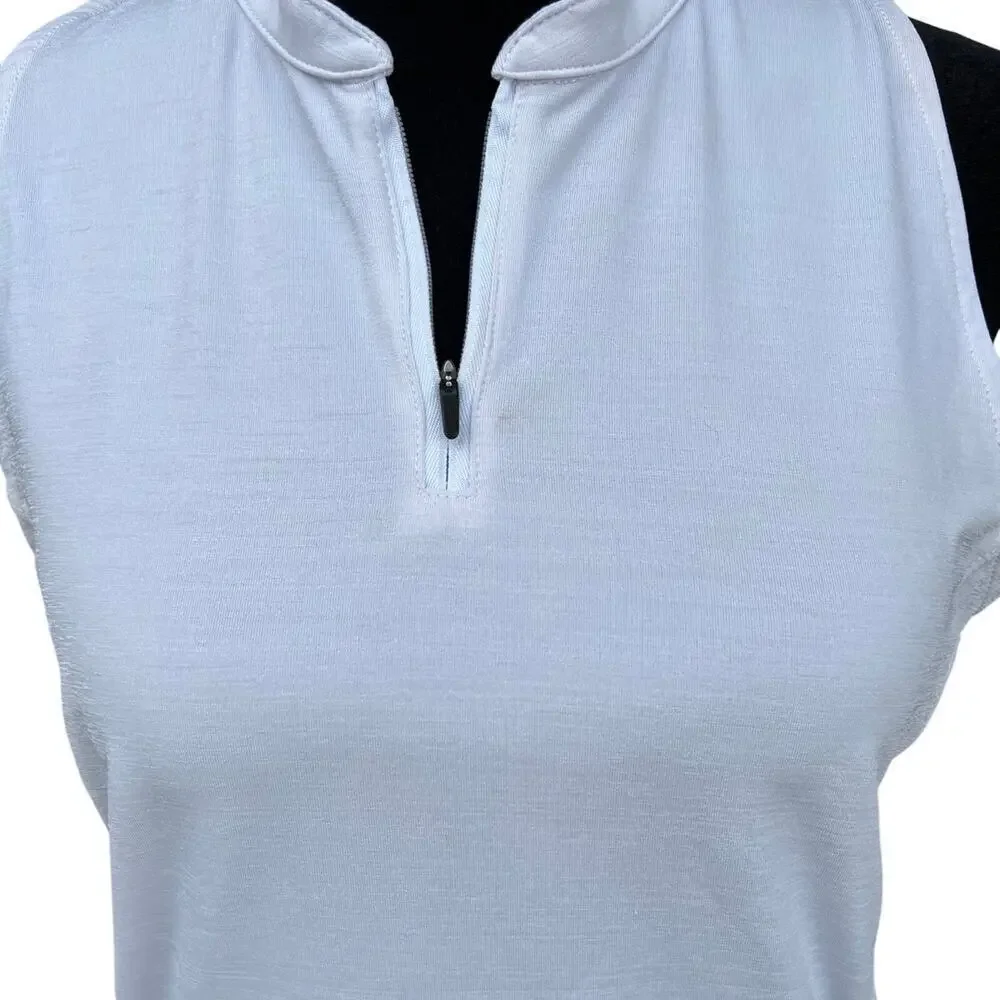 Slazenger Women’s XS Golf sleeveless 1/4 zip top, light gray